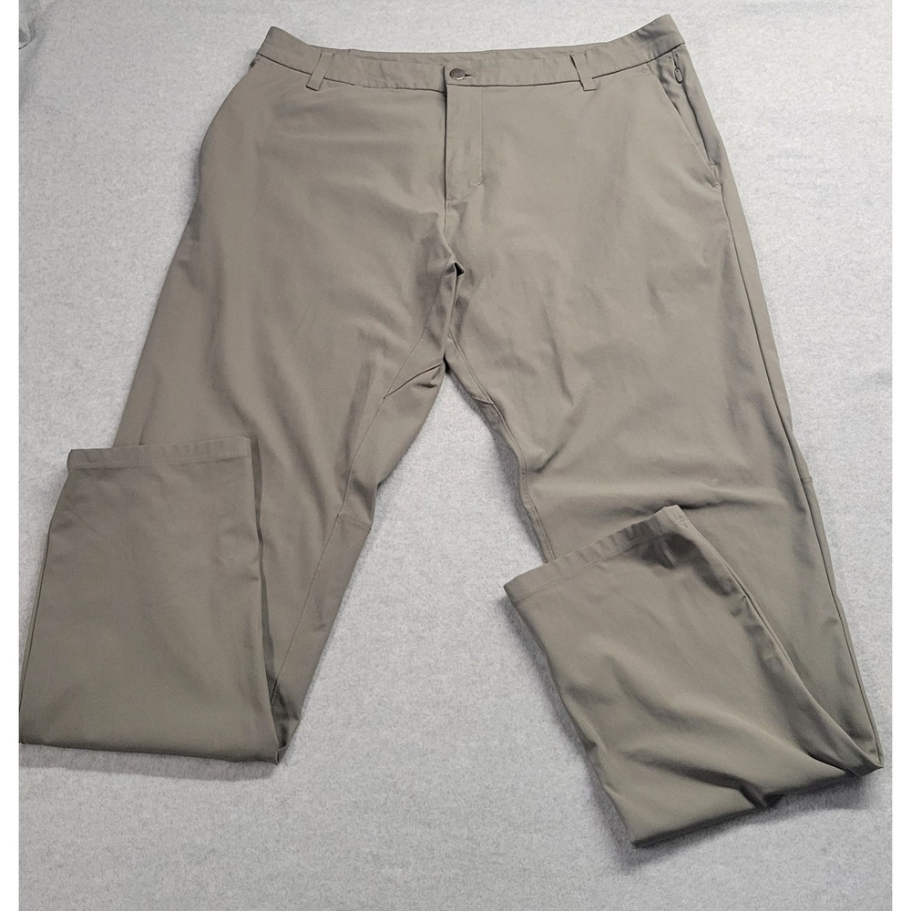Lululemon Commission Pant Classic Mens 38 Sage Green Warpstreme Chino - Picture 3 of 9